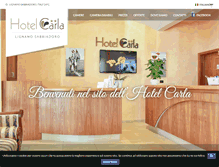 Tablet Screenshot of hotelcarla.lignano.it